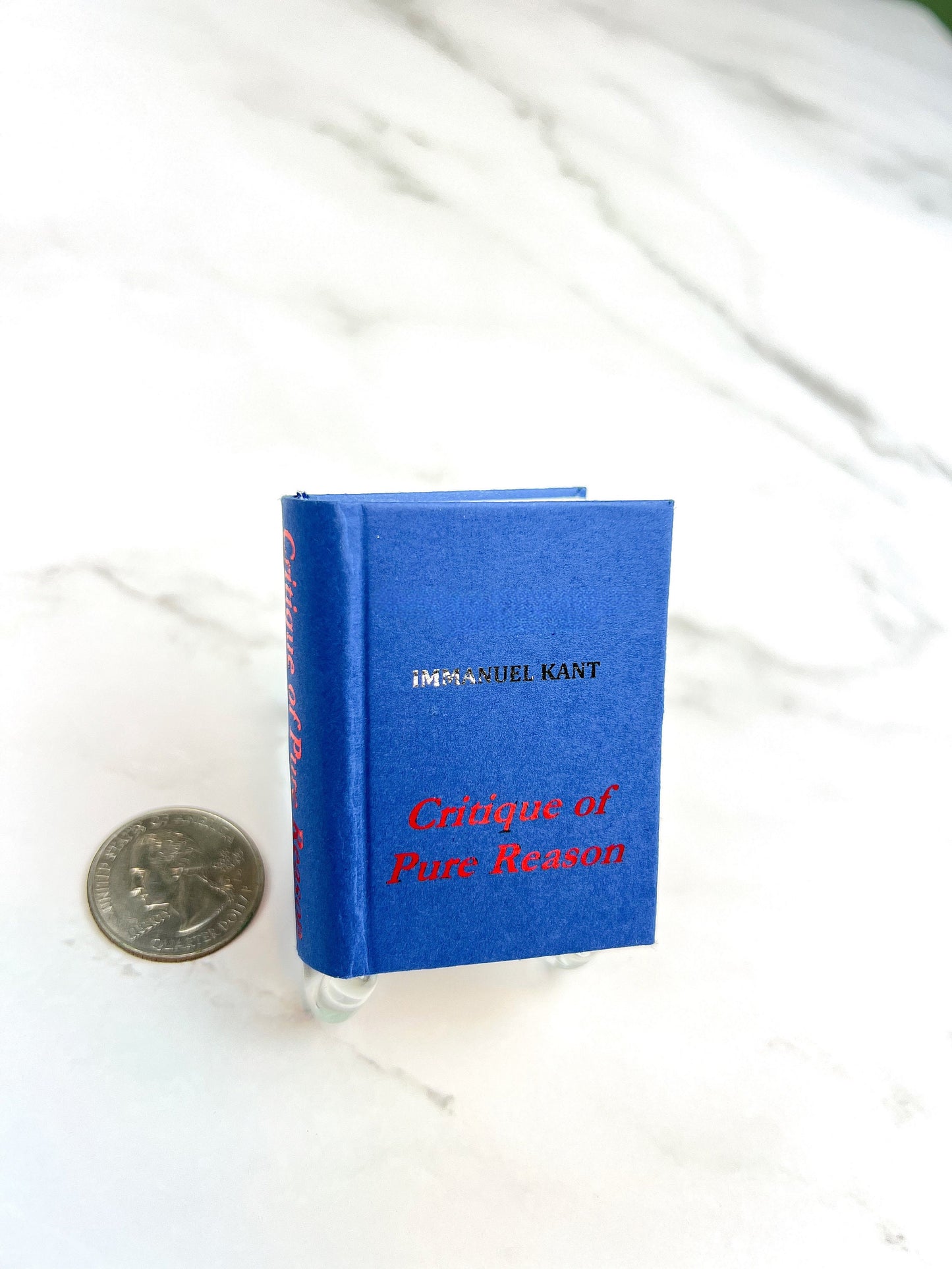Critique of Pure Reason by Immanuel Kant Miniature Book Card Stock Hardcover