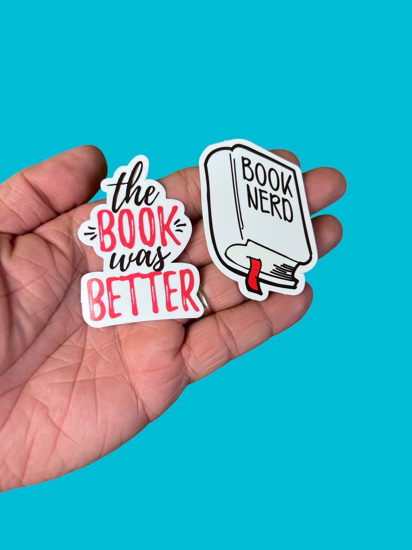 Book Bookish and Reading Themed 50 Piece Sticker Pack