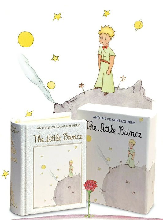 The Little Prince Miniature Book by Antoine De Saint- Exupéry Leatherbound 1:4 Scale