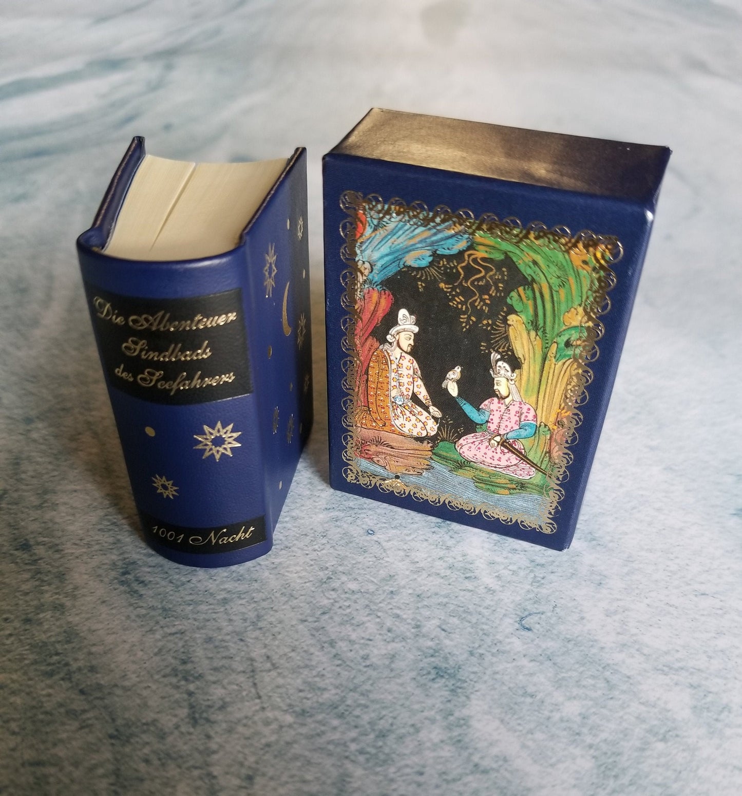 Die Abenteuer Sindbads des Seefahrers (The Adventures of Sinbad The Sailor) Miniature Book German text