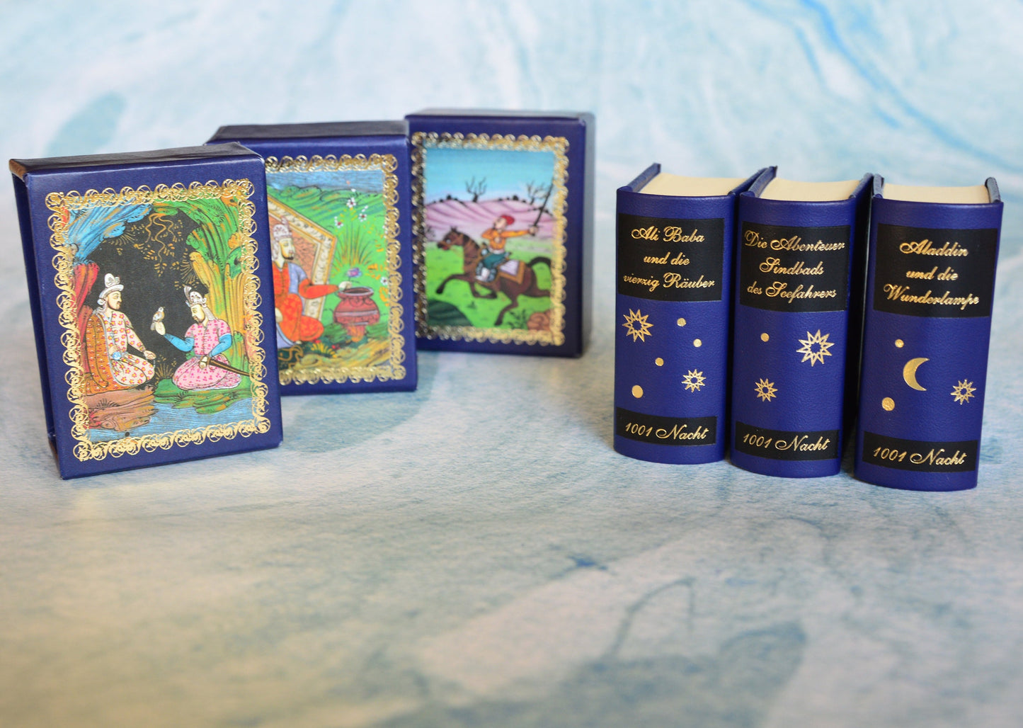 Die Abenteuer Sindbads des Seefahrers (The Adventures of Sinbad The Sailor) Miniature Book German text