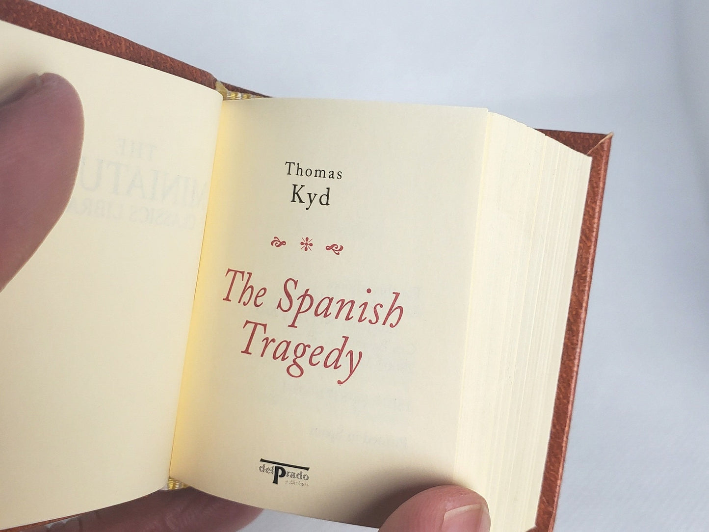 The Spanish Tragedy by Thomas Kyd Miniature Book English Text