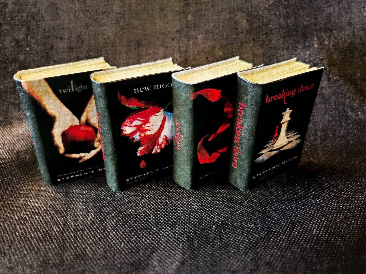 New Moon Dollhouse Micro Miniature Twilight Saga Book Series A Collection of Quotes and Sayings Paperback