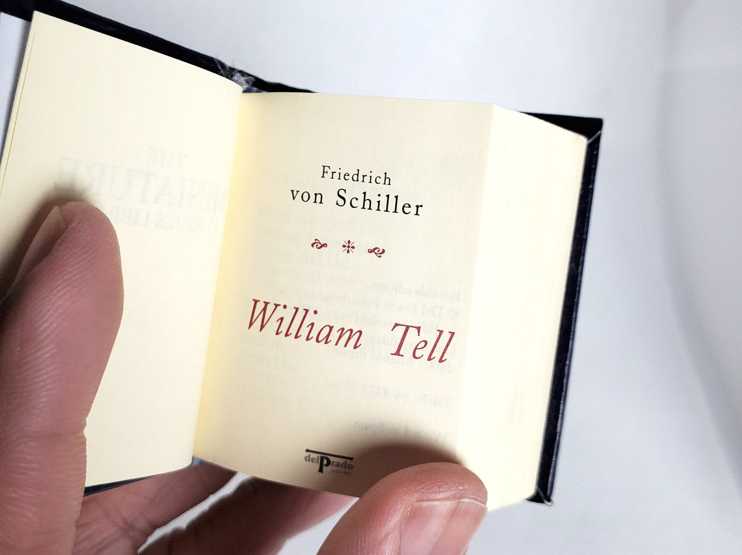 William Tell by Friedrich Von Schiller Miniature Book English Text