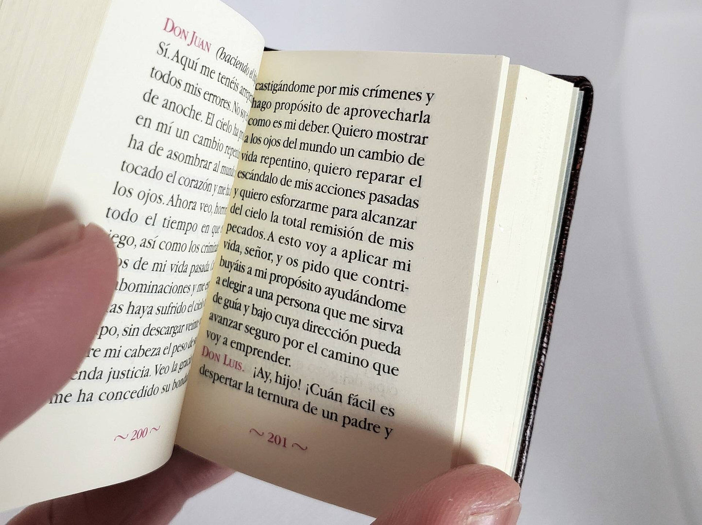 Don Juan | Tartufo by Molière Spanish Language Miniature Book