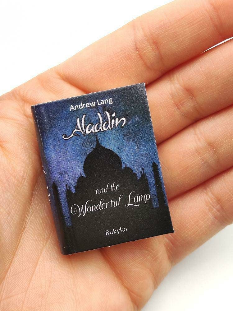 Aladdin and the Wonderful Lamp Andrew Lang Translation A Thousand and One Nights Dollhouse Micro Miniature Book Series Paperback