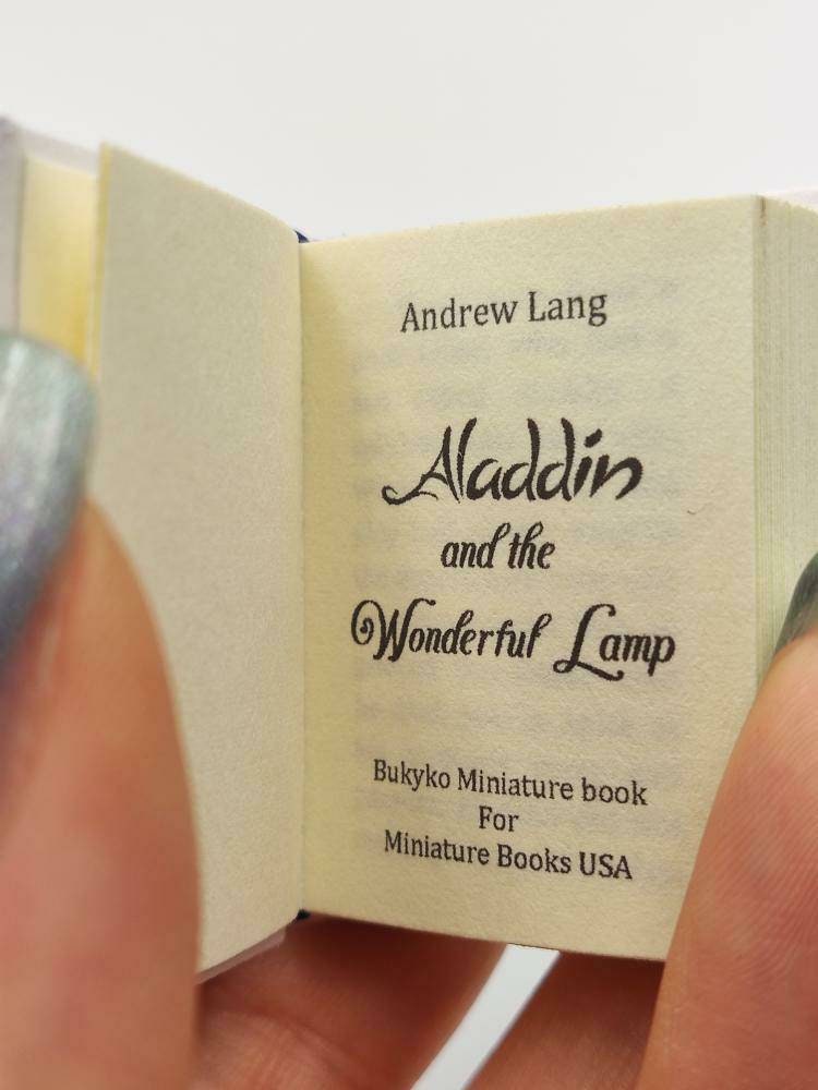 Aladdin and the Wonderful Lamp Andrew Lang Translation A Thousand and One Nights Dollhouse Micro Miniature Book Series Paperback