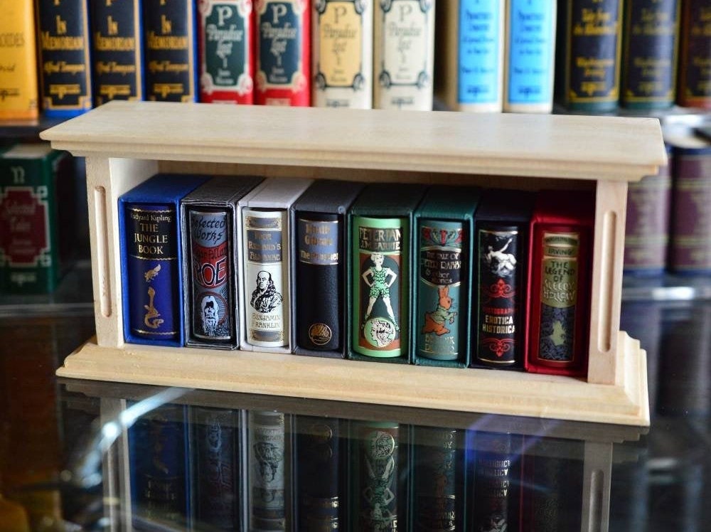 Miniature Book Rack Bookshelves & Displays – Miniature Books USA