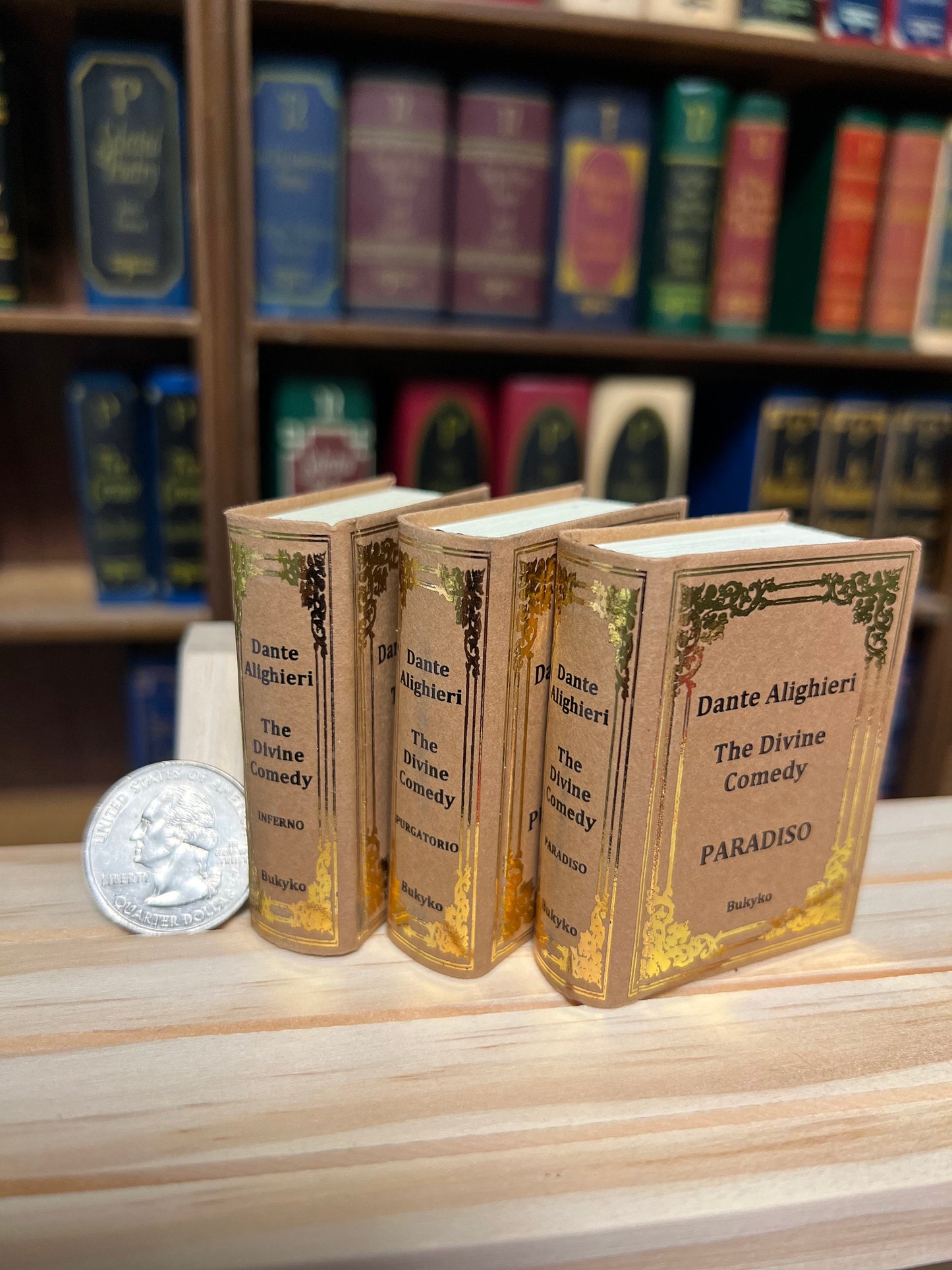 The Divine Comedy by Dante Alighieri 3 Volume Set: Inferno, Purgatorio and Paradiso Miniature Book Series